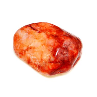 Beyaz arka planda izole edilmiş yarı değerli taşın renk spektrumu