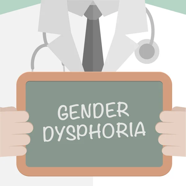 Conseil médical Dysphorie de genre — Image vectorielle