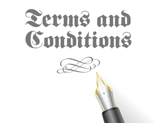 Terms and Conditions — Stock Vector