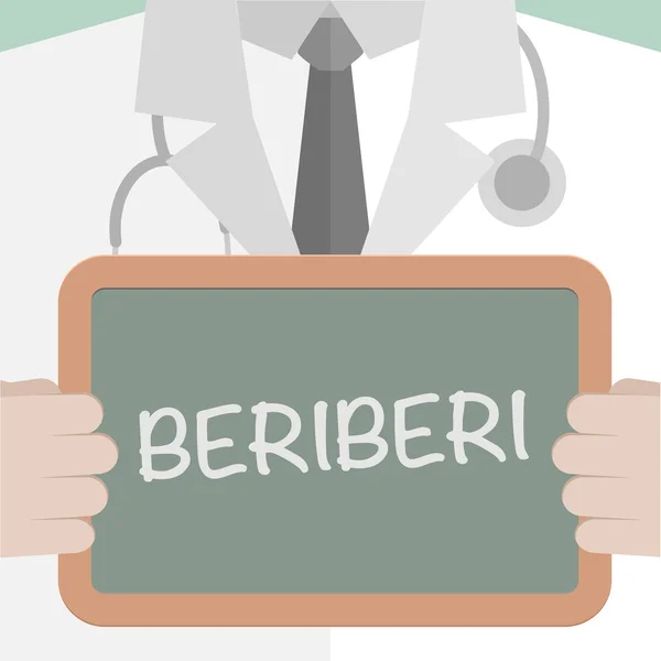 Medische Raad Beriberi — Stockvector