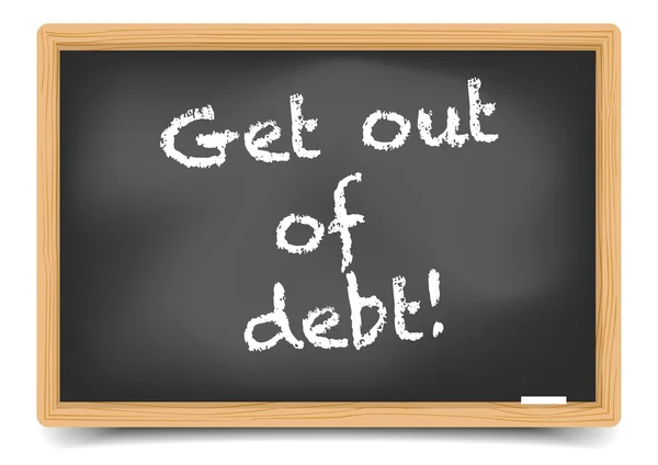 Wyjść z długów — Wektor stockowy
