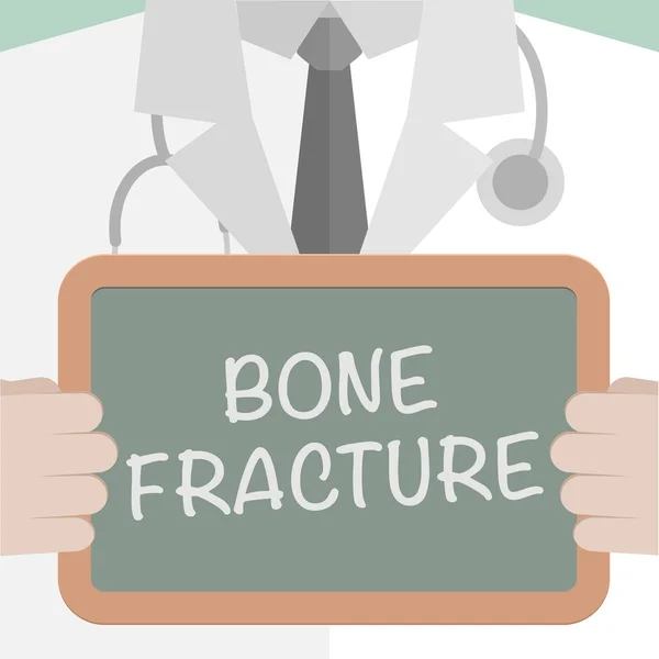 Board Bone Fracture — Stock Vector