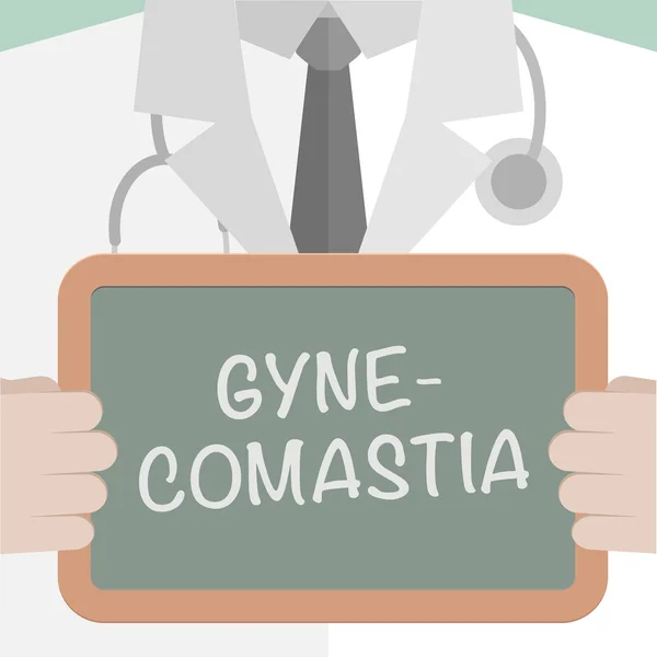 Medische Raad gynaecomastie — Stockvector