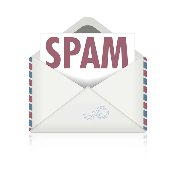 Carta de spam —  Vetores de Stock