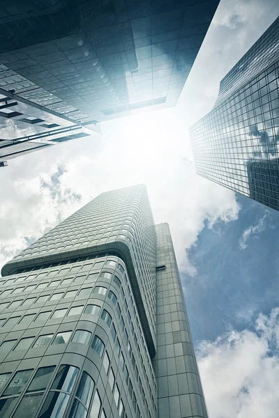 Office skyscrapers from below — Stock Photo, Image