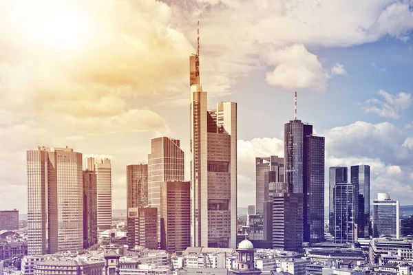 Centrum van de stad Frankfurt — Stockfoto