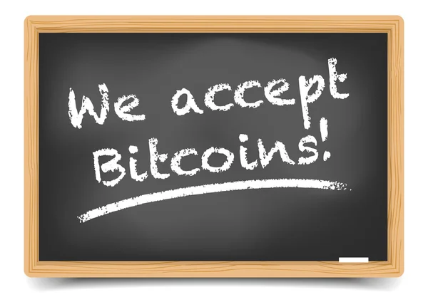 Blackboard Bitcoin — vektorikuva