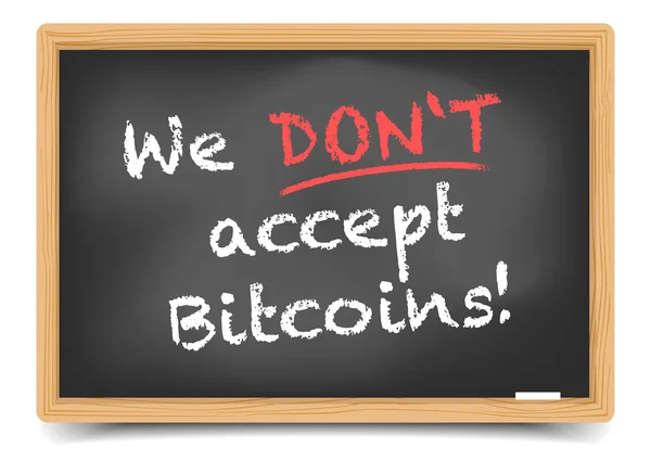 Blackboard Bitcoin — vektorikuva