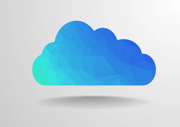 Sokszög felhő — Stock Vector