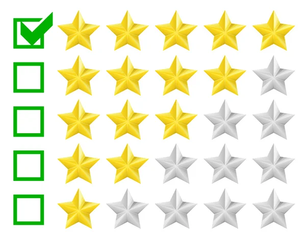 Rating stars — Stock Vector