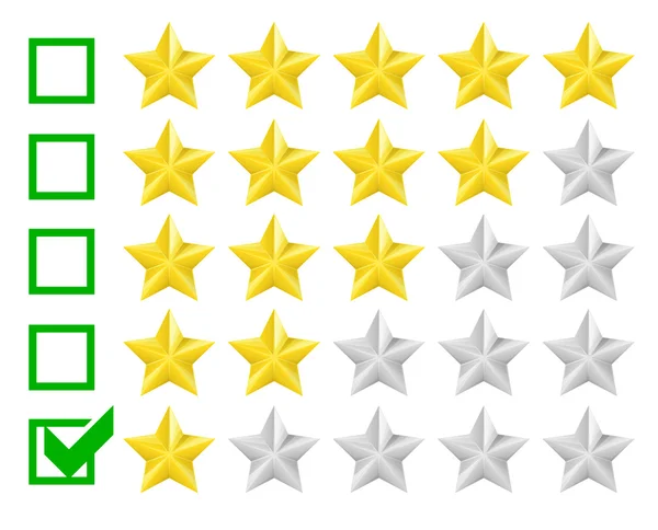 Gwiazdy ratingowe — Wektor stockowy
