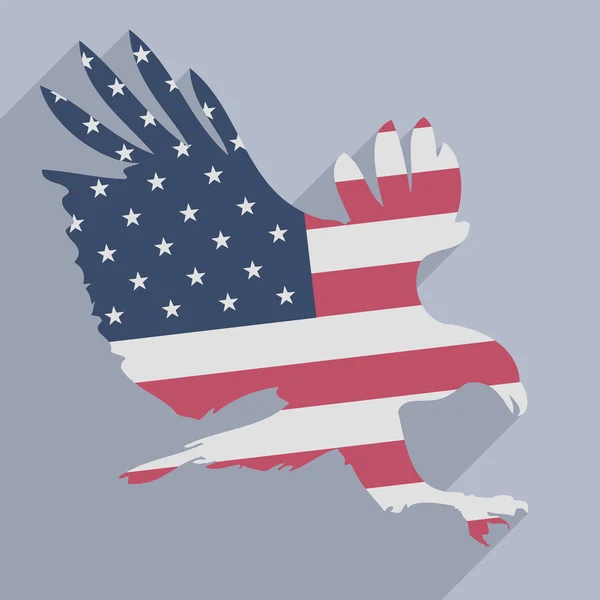 Bandeira da águia — Vetor de Stock