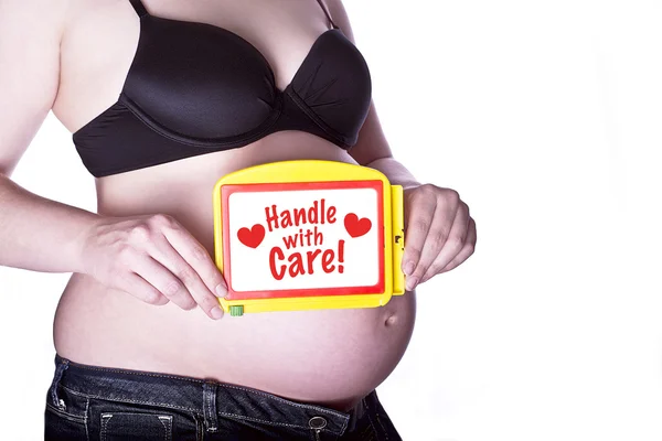 Pregnant Sign Handle — Stock Photo, Image