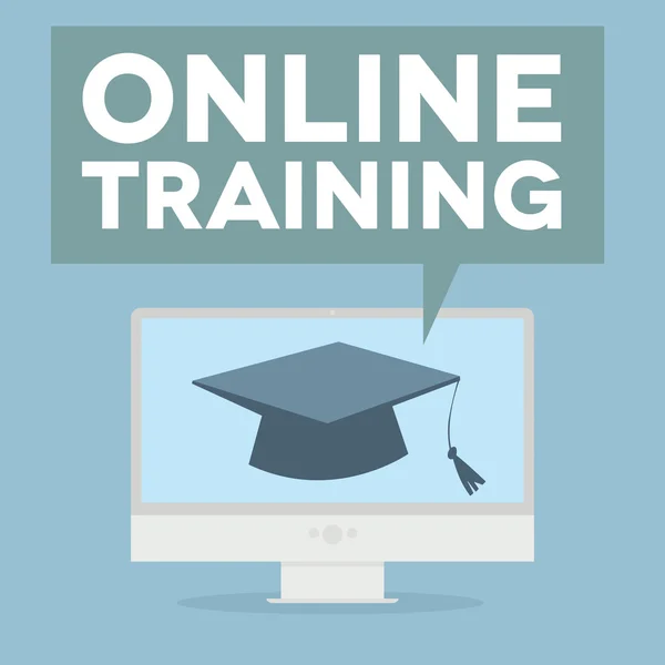 PC on line Training — Stockvector