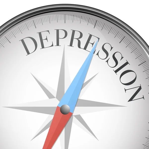 Depressione della bussola — Vettoriale Stock