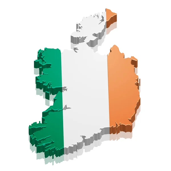 Mapa de Irlanda — Vector de stock