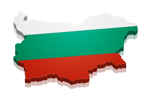 Carte géographique Bulgarie — Image vectorielle