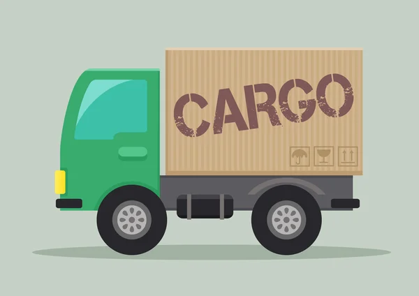 Delivery truck cargo — Stock Vector