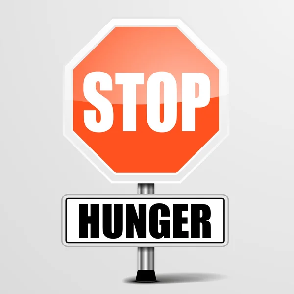 Detener el hambre — Archivo Imágenes Vectoriales
