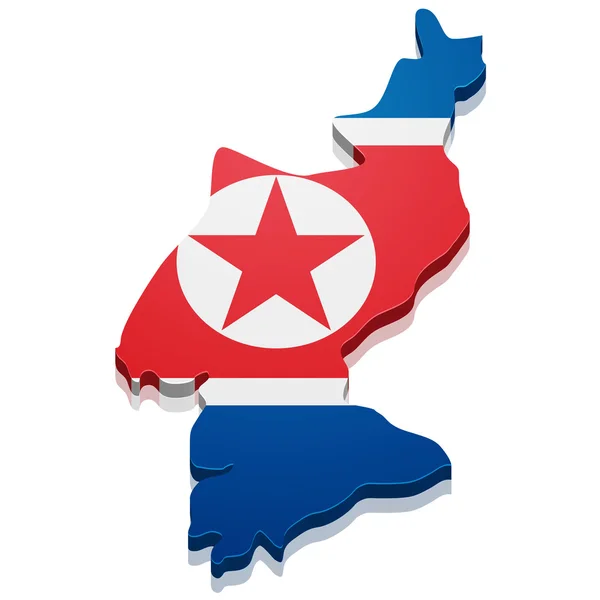 Карта Північної Кореї — стоковий вектор