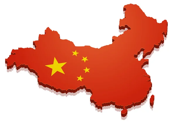 Mapa China — Archivo Imágenes Vectoriales