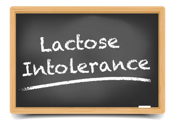 Blackboard Lactose-intolerantie — Stockvector