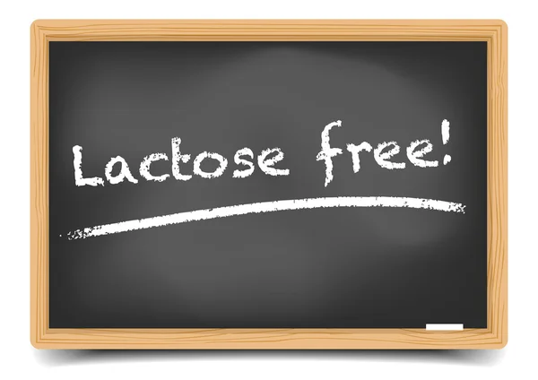 Blackboard Lactose grátis — Vetor de Stock