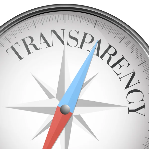 Brújula transparencia — Vector de stock