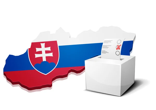 Urne Slovaquie — Image vectorielle