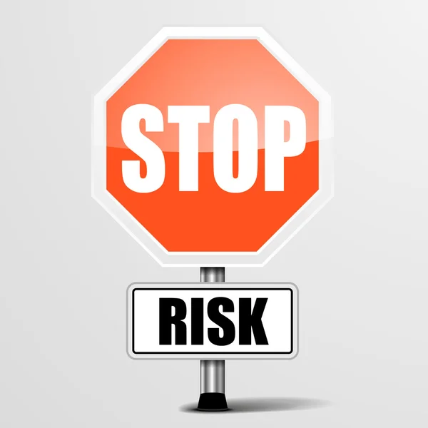 Risk durdurmak — Stok Vektör