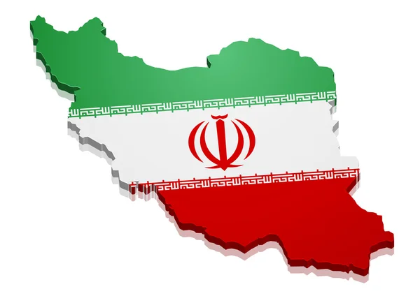 Mapa iran —  Vetores de Stock