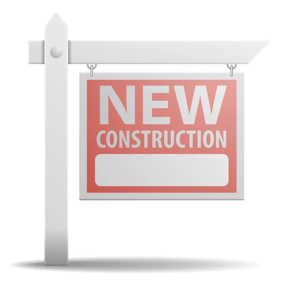 İşareti yeni inşaat — Stok Vektör