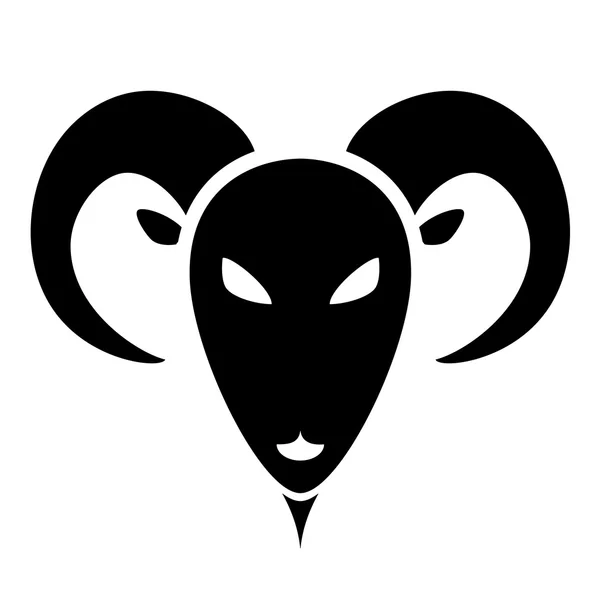 Goat head — Stock Vector