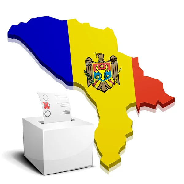 Ballotbox Moldova — Vector de stoc