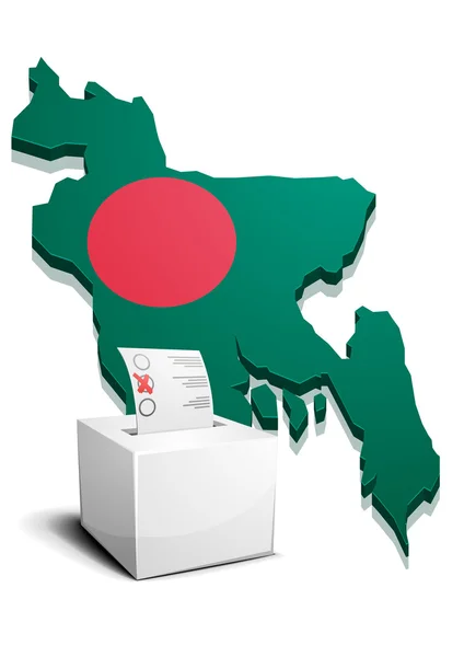 Ballotbox Bangladesh — Vettoriale Stock