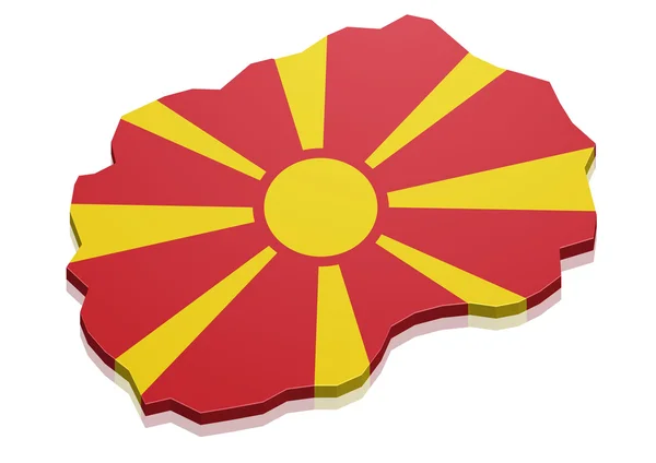 Karta Makedonien — Stock vektor
