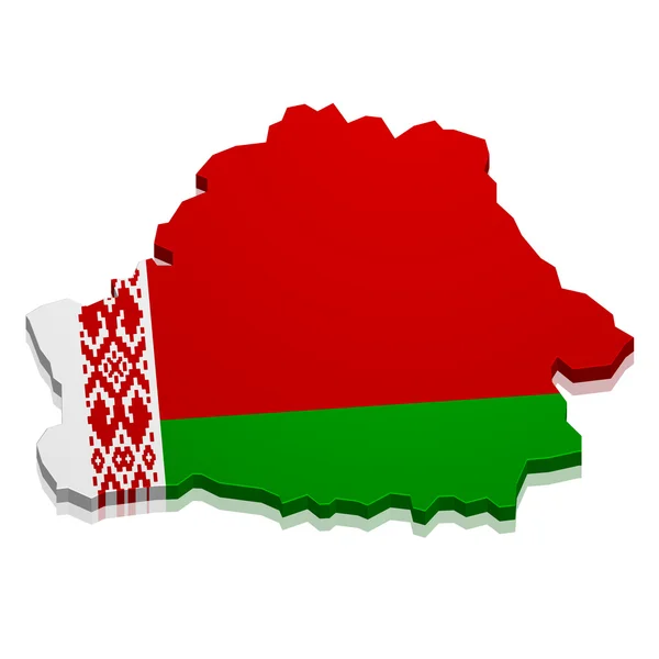 Mappa Bielorussia — Vettoriale Stock