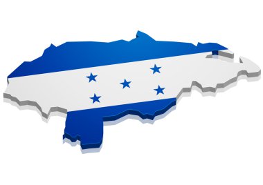 Map Honduras clipart