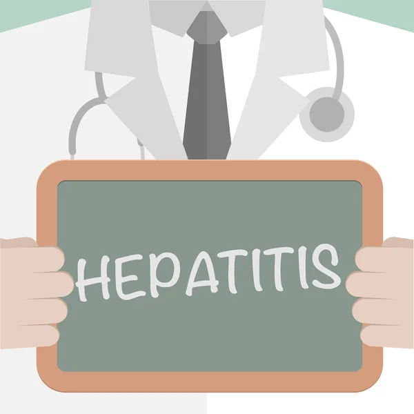 Hepatite do conselho médico —  Vetores de Stock