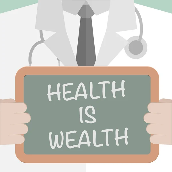 Health is Wealth — Stock Vector