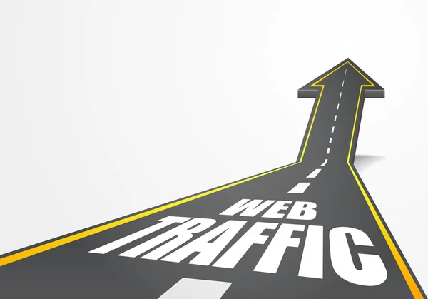 Drogi webtraffic — Wektor stockowy