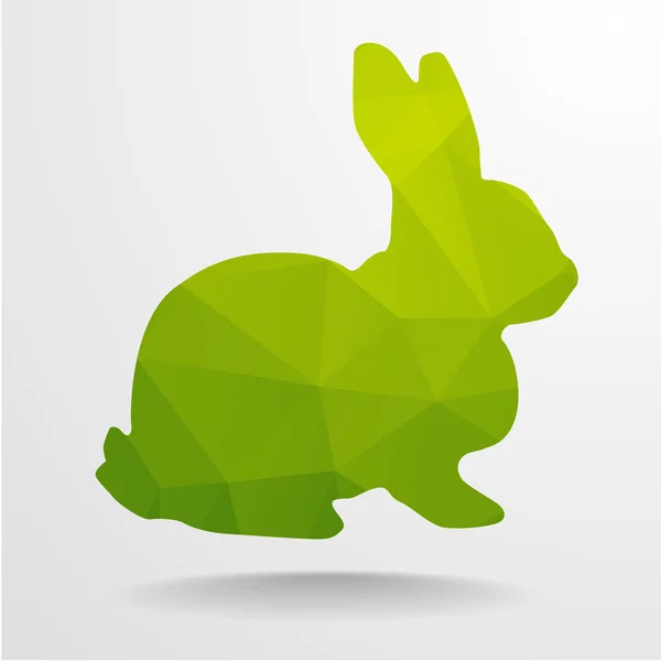Polygon Rabbit — Stock Vector