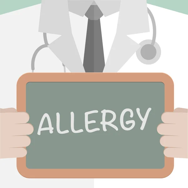 Medical Board Allergy — Stock Vector