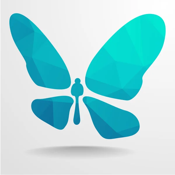 Farfalla poligonale — Vettoriale Stock