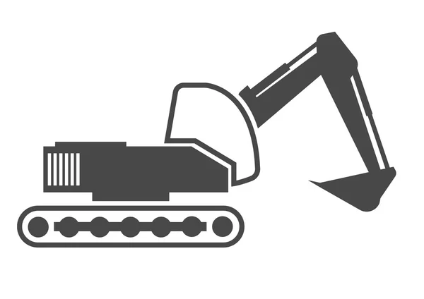 Schema dell'escavatore — Vettoriale Stock
