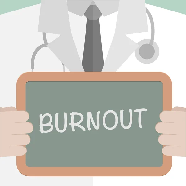 Burnout do conselho médico —  Vetores de Stock