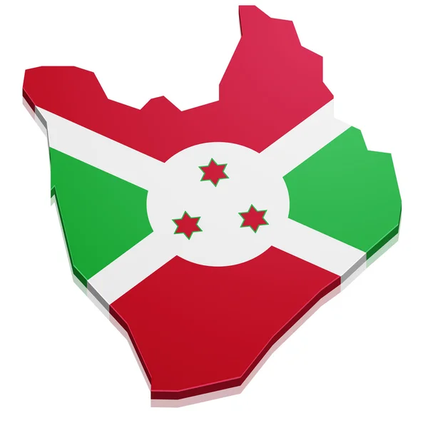Map Burundi — Stock Vector
