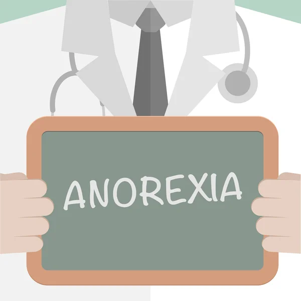 Anorexia do conselho médico —  Vetores de Stock