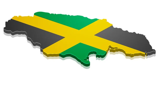 Carte géographique Jamaïque — Image vectorielle