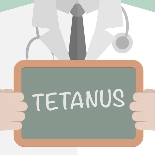 Medical Board Tetanus — Stock Vector